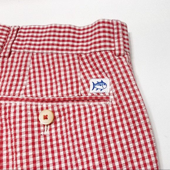 Southern Tide “The Skipjack” Flat Front Seersucker Shorts - Size 32 - Picture 7 of 8
